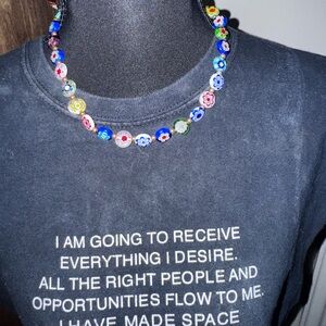 Colorful Floral Beaded Necklace